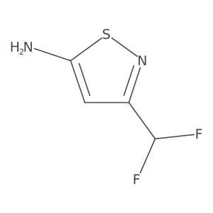 3-(Difluoromethyl)isothiazol-5-amine结构式