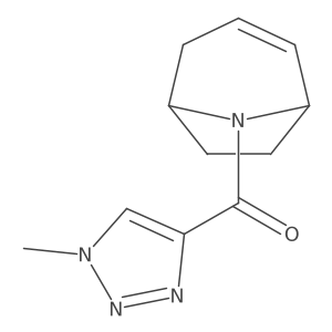 (1R,5S)-8-azabicyclo[3.2.1]oct-2-en-8-yl(1-methyl-1H-1,2,3-triazol-4-yl)methanone结构式