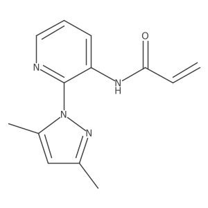 N-[2-(3,5-Dimethylpyrazol-1-yl)pyridin-3-yl]prop-2-enamide Structure