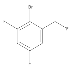 2-Bromo-1,5-difluoro-3-(fluoromethyl)benzene Structure