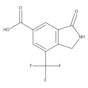 3-Oxo-7-(trifluoromethyl)isoindoline-5-carboxylic acid Structure