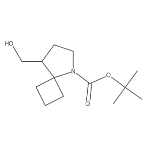 Tert-butyl 8-(hydroxymethyl)-5-azaspiro[3.4]octane-5-carboxylate Structure