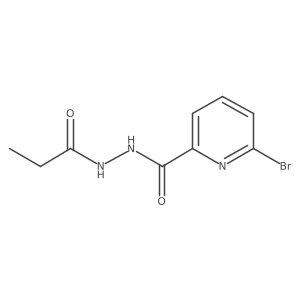 6-Bromo-N'-propanoylpyridine-2-carbohydrazide Structure