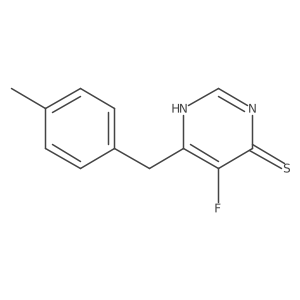 5-Fluoro-6-[(4-methylphenyl)methyl]-3,4-dihydropyrimidine-4-thione结构式