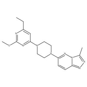 4-Ethyl-6-(4-{3-methyl-[1,2,4]triazolo[4,3-b]pyridazin-6-yl}piperazin-1-yl)-2-(methylsulfanyl)pyrimidine Structure