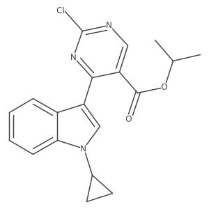 isopropyl 2-chloro-4-(1-cyclopropyl-1H-indol-3-yl)pyrimidine-5-carboxylate Structure
