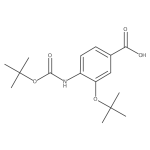 3-(Tert-butoxy)-4-{[(tert-butoxy)carbonyl]amino}benzoic acid Structure