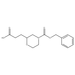3-{4-[(Benzyloxy)carbonyl]morpholin-2-yl}propanoic acid结构式