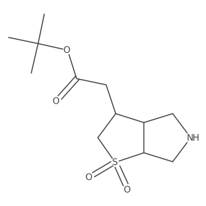tert-butyl 2-{1,1-dioxo-hexahydro-2H-1lambda6-thieno[2,3-c]pyrrol-3-yl}acetate Structure