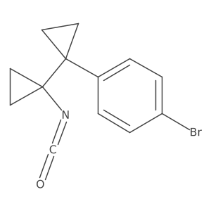 1-Bromo-4-[1-(1-isocyanatocyclopropyl)cyclopropyl]benzene Structure