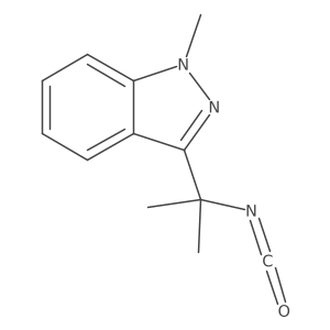 3-(2-isocyanatopropan-2-yl)-1-methyl-1H-indazole Structure