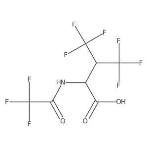 (2S)-4,4,4-trifluoro-2-(2,2,2-trifluoroacetamido)-3-(trifluoromethyl)butanoic acid Structure