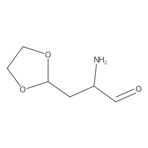 2-Amino-3-(1,3-dioxolan-2-yl)propanal结构式