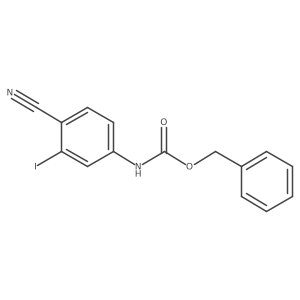 benzyl N-(4-cyano-3-iodophenyl)carbamate结构式
