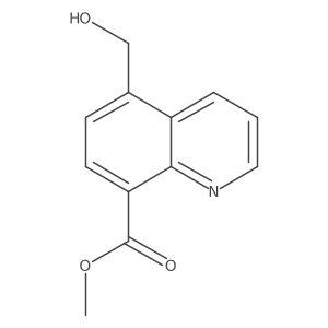 Methyl 5-(hydroxymethyl)quinoline-8-carboxylate结构式