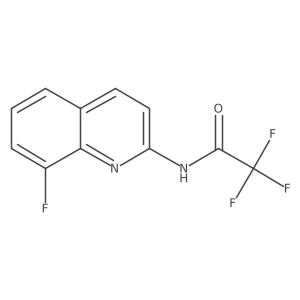 2,2,2-Trifluoro-N-(8-fluoroquinolin-2-yl)acetamide结构式
