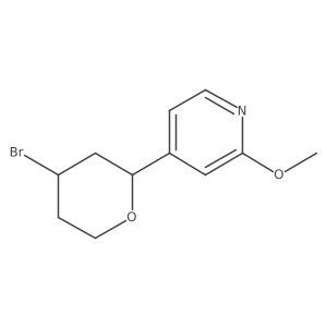 4-(4-bromotetrahydro-2H-pyran-2-yl)-2-methoxyPyridine结构式