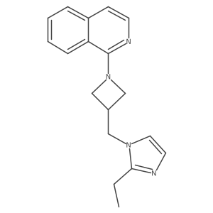 1-{3-[(2-ethyl-1H-imidazol-1-yl)methyl]azetidin-1-yl}isoquinoline Structure