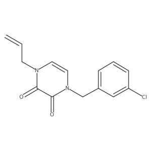 1-[(3-Chlorophenyl)methyl]-4-(prop-2-en-1-yl)-1,2,3,4-tetrahydropyrazine-2,3-dione结构式