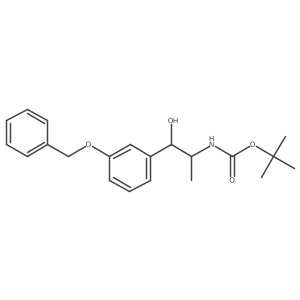 tert-butyl N-{1-[3-(benzyloxy)phenyl]-1-hydroxypropan-2-yl}carbamate Structure