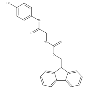 (9H-fluoren-9-yl)methyl N-{[(4-hydroxyphenyl)carbamoyl]methyl}carbamate结构式