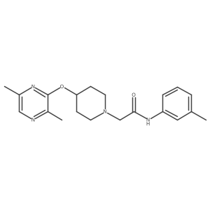 2-{4-[(3,6-dimethylpyrazin-2-yl)oxy]piperidin-1-yl}-N-(3-methylphenyl)acetamide结构式