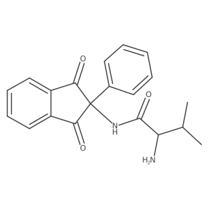 Butanamide, 2-amino-N-(2,3-dihydro-1,3-dioxo-2-phenyl-1H-inden-2-yl)-3-methyl-, (S)-结构式