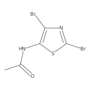 N-(2,4-dibromothiazol-5-yl)acetamide结构式
