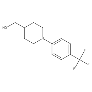 [1-[4-(Trifluoromethyl)phenyl]piperidin-4-yl]methanol结构式