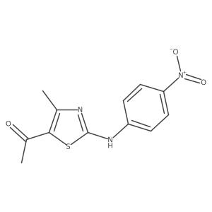 1-[4-Methyl-2-[(4-nitrophenyl)amino]-5-thiazolyl]ethanone Structure