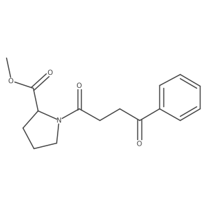 1-(3-Benzoylpropionyl)-L-proline methyl ester结构式