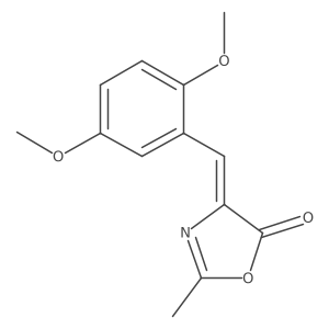 (4Z)-4-[(2,5-Dimethoxyphenyl)methylene]-2-methyl-5(4H)-oxazolone Structure