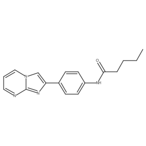 N-(4-imidazo[1,2-a]pyrimidin-2-ylphenyl)pentanamide Structure