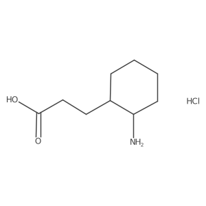 3-(2-Aminocyclohexyl)propanoic acid hydrochloride结构式