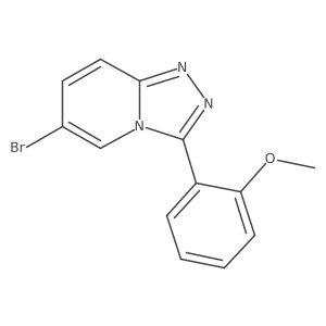 6-Bromo-3-(2-methoxyphenyl)-[1,2,4]triazolo[4,3-a]pyridine结构式
