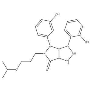 3-(2-Hydroxyphenyl)-4-(3-hydroxyphenyl)-5-(3-propan-2-yloxypropyl)-1,2,3,3a,4,6a-hexahydropyrrolo[3,4-c]pyrazol-6-one Structure