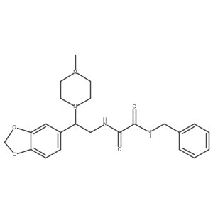 N1-(2-(benzo[d][1,3]dioxol-5-yl)-2-(4-methylpiperazin-1-yl)ethyl)-N2-benzyloxalamide Structure