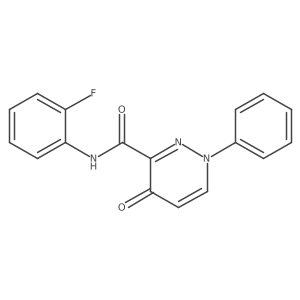 N-(2-fluorophenyl)-4-oxo-1-phenyl-1,4-dihydropyridazine-3-carboxamide Structure
