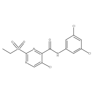 5-chloro-N-(3,5-dichlorophenyl)-2-(ethylsulfonyl)pyrimidine-4-carboxamide Structure