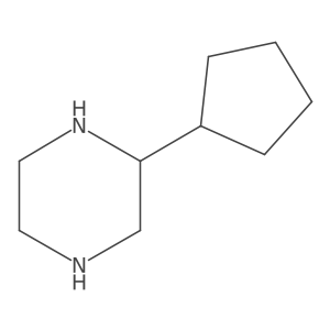 2-Cyclopentylpiperazine结构式