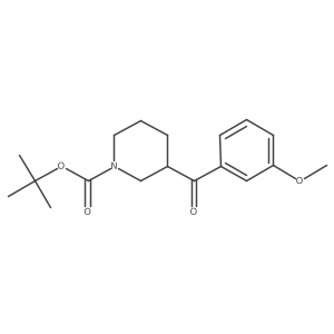 Tert-butyl 3-(3-methoxybenzoyl)piperidine-1-carboxylate结构式