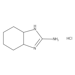 3a,4,5,6,7,7a-hexahydro-1H-1,3-benzodiazol-2-amine hydrochloride Structure
