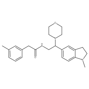 N-(2-(1-methylindolin-5-yl)-2-morpholinoethyl)-2-(m-tolyl)acetamide Structure