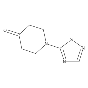 1-(1,2,4-Thiadiazol-5-yl)piperidin-4-one结构式