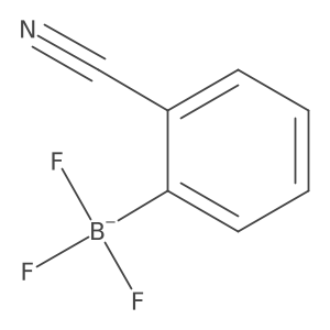 (2-Cyanophenyl)-trifluoroboranuide结构式