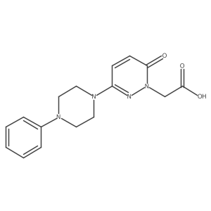 [6-oxo-3-(4-phenylpiperazin-1-yl)pyridazin-1(6H)-yl]acetic acid Structure