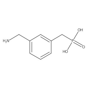 (3-(Aminomethyl)benzyl)phosphonic acid结构式