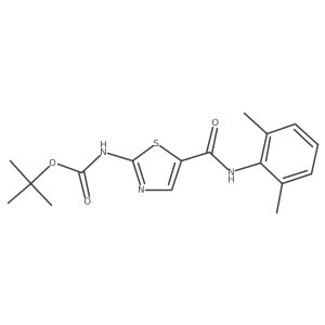 Tert-butyl (5-((2,6-dimethylphenyl)carbamoyl)thiazol-2-yl)carbamate Structure