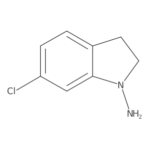 6-Chloro-2,3-dihydroindol-1-yl amine结构式