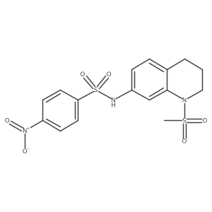 N-(1-(methylsulfonyl)-1,2,3,4-tetrahydroquinolin-7-yl)-4-nitrobenzenesulfonamide Structure